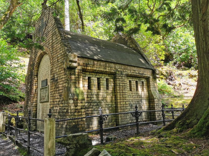 The mausoleum where the remains of Margaret and Henry Mitchell are interred at Kylemore Abbey