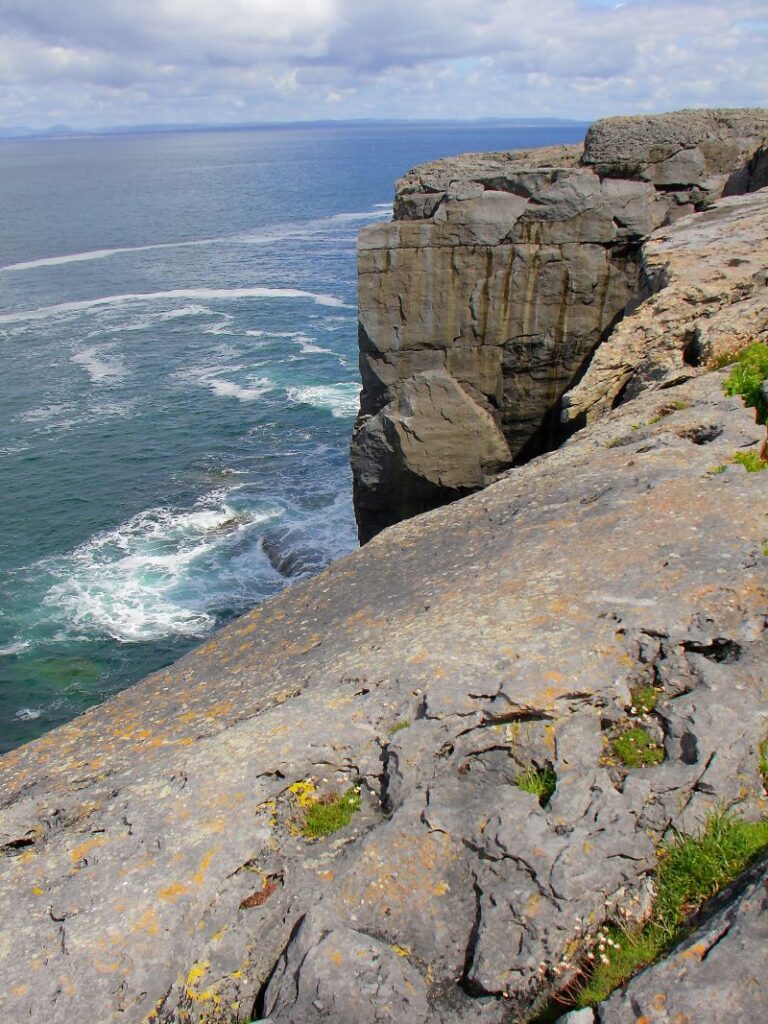 The sheer cliffs of The Burren