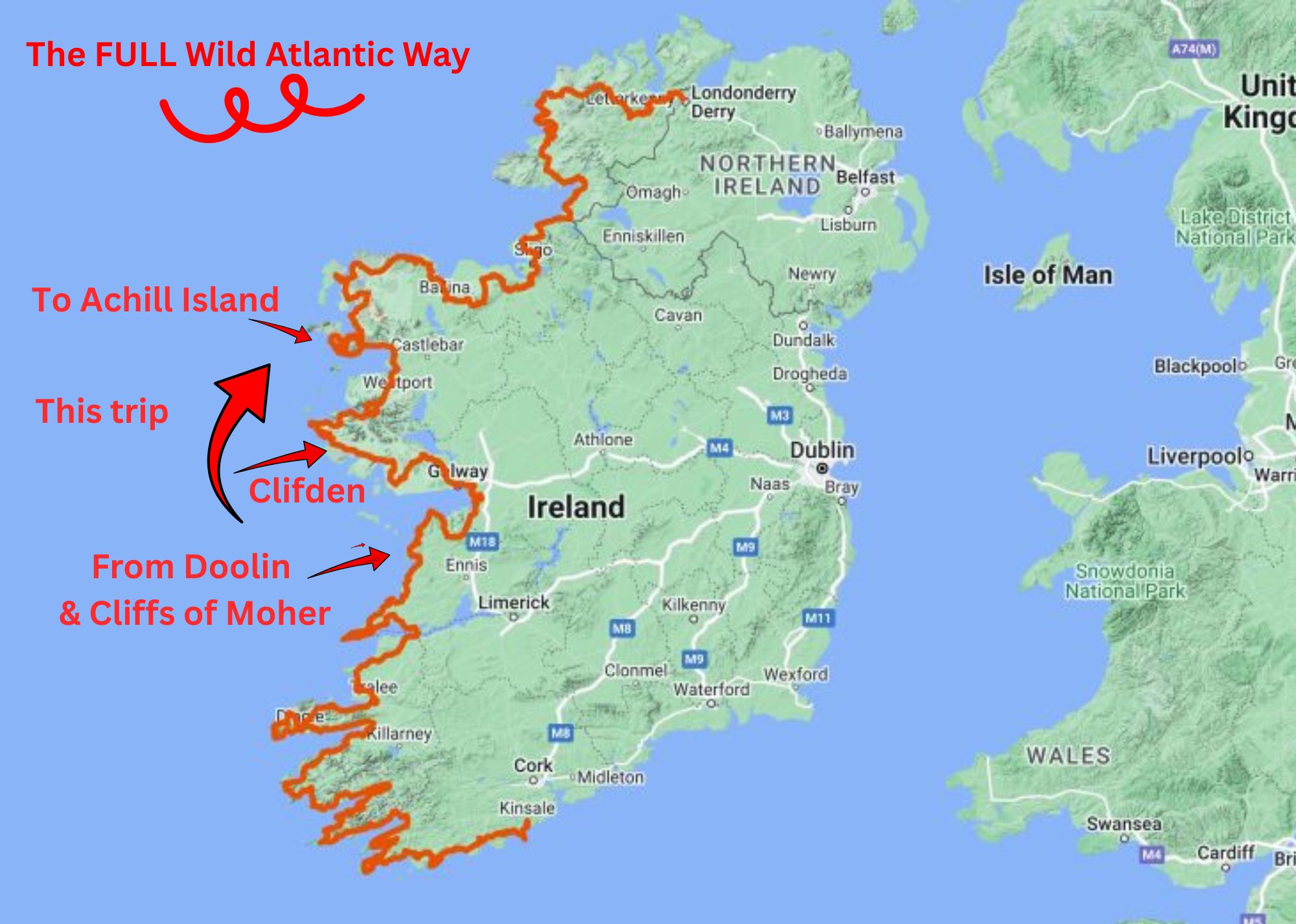 This two days on the Wild Atlantic Day from Doolin to Achill Island via Clifden