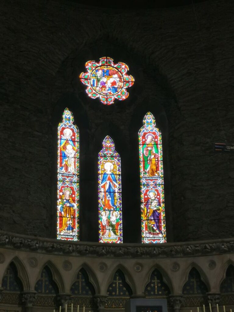 Stained glass windows in St Mary's church, Dingle
